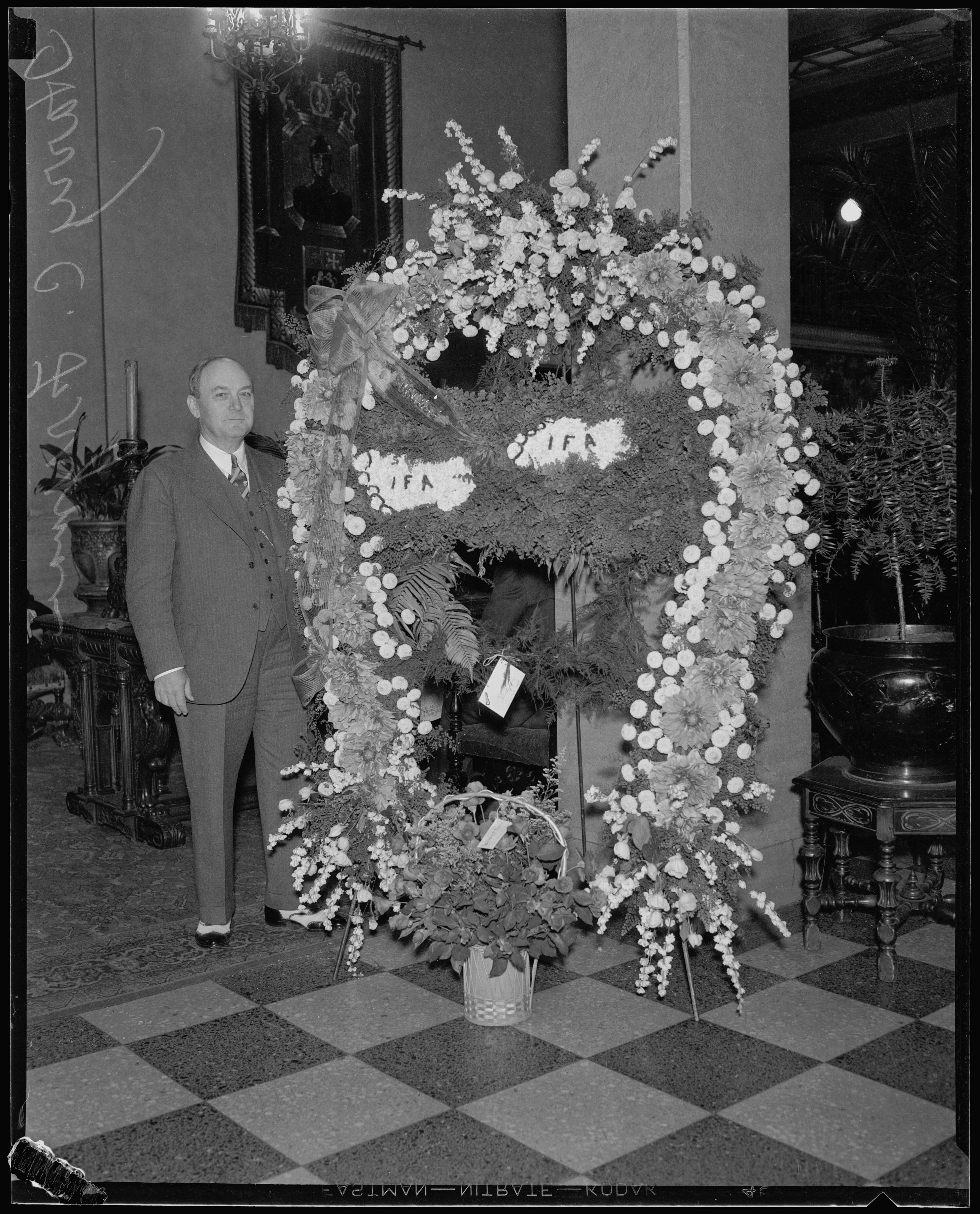 Portrait of Harry C. Fryman, the developer and hotelier behind Fryman Estates.
